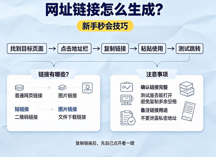 谁还在花钱做链接？网址链接怎么生成！新手秒会技巧