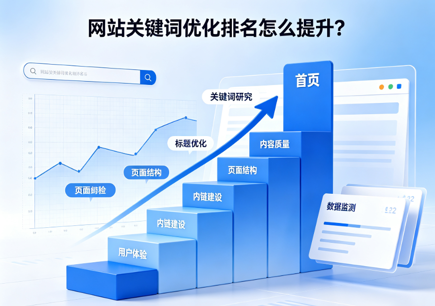网站关键词优化排名怎么提升？